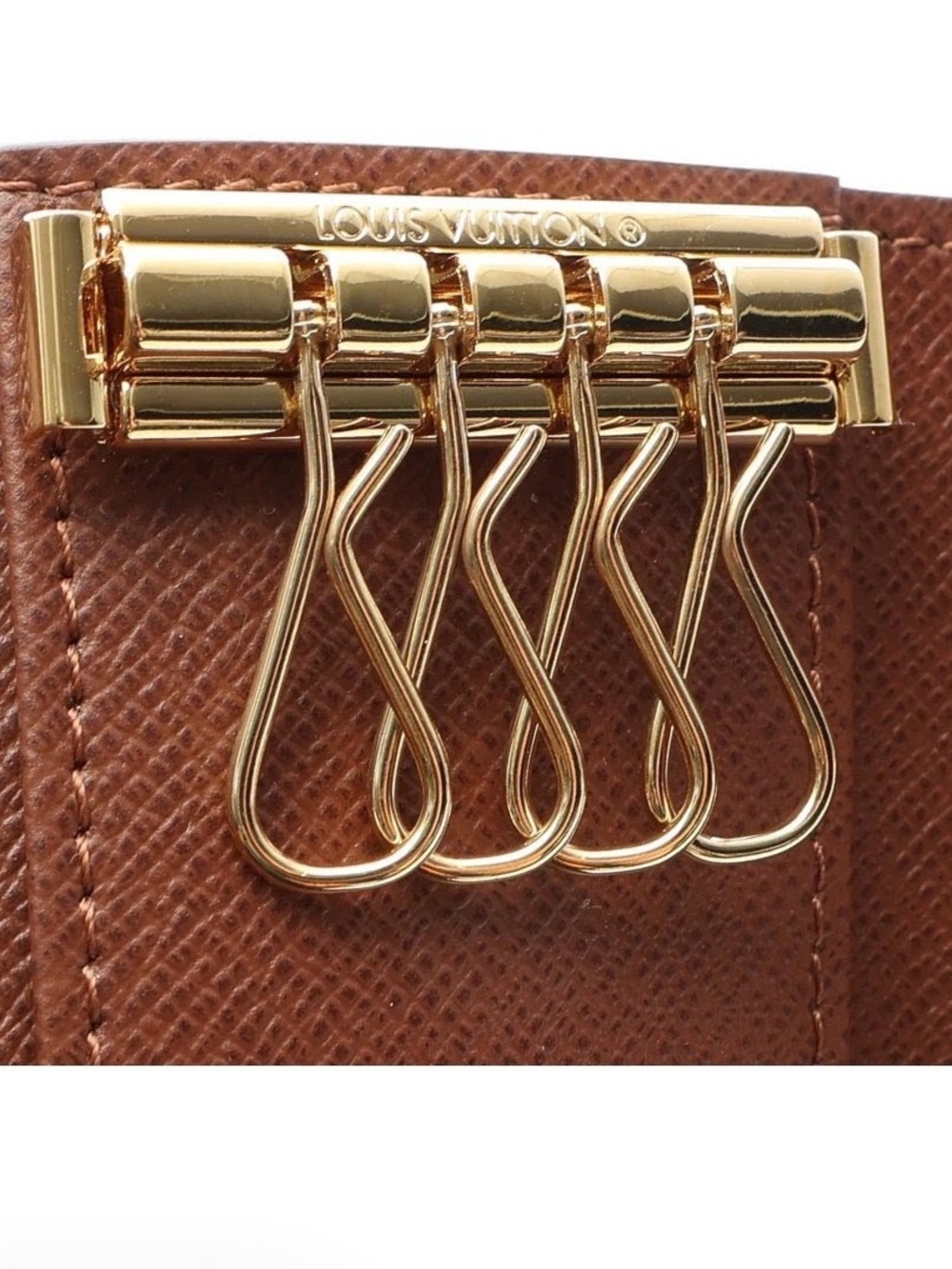 Louis Vuitton Multicle 4 Monogram Key Case M69517 w/ Dust Bag Authentic Unused - Picture 5 of 6